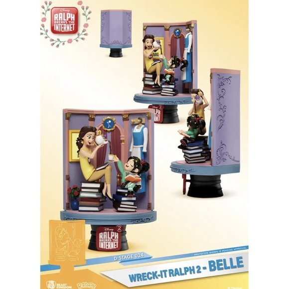 Beast Kingdom Wreck-It Ralph 2: Belle Ds-024 D-Stage Series Statue | SEALED - Picture 2 of 7